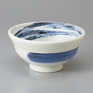 Japanese ceramic donburi bowl - AO UZUMAKI