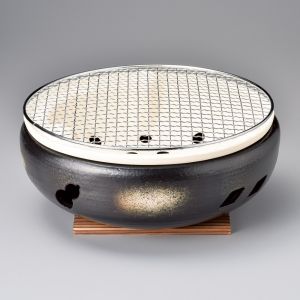 Japanese round terracotta barbecue, GURIRU