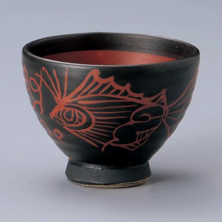 Cuenco de arroz de cerámica japonés - KUROKOI
