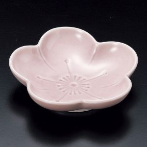 Plum blossom small plate, pink - UME