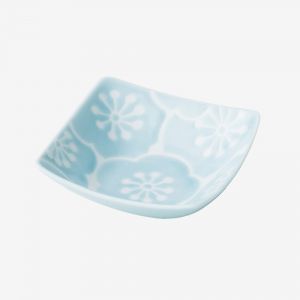 Ciotola piccola in ceramica giapponese, blu e bianca - UME