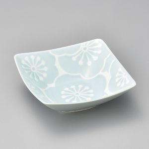 Small Japanese ceramic bowl, blue and white - UME