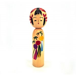 Japanese wooden Kokeshi doll - MICHINOKU - Design of your choice
