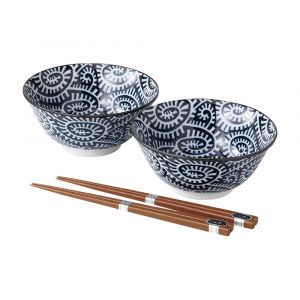Set mit 2 japanischen Keramikschalen - TAKO KARAKUSA