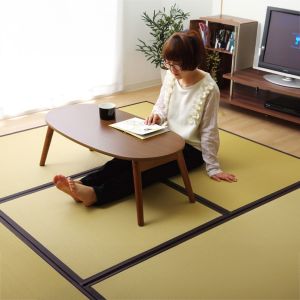 Tatami traditionnel japonais, natte en paille de riz, AGURA, 82x82cm