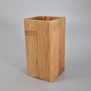 Pot de rangement en bambou, KAKU, 7.5x14cm