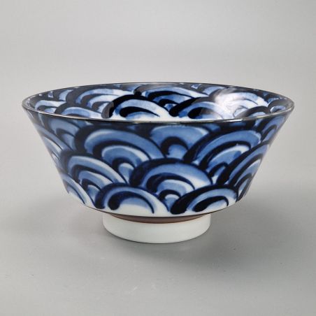 Japanese wave ceramic bowl - NAMI