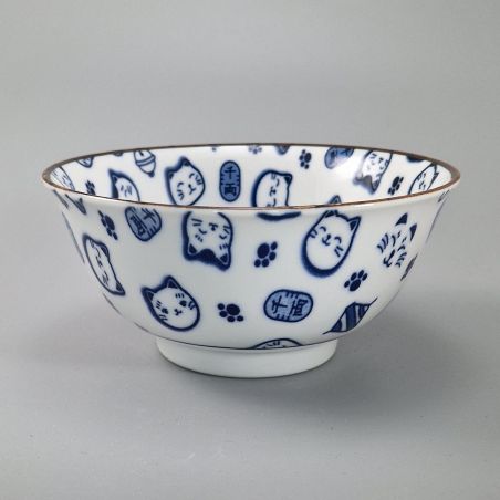 Japanese ceramic bowl lucky cat kawaii - LUCKY CAT
