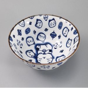 Japanese ceramic bowl lucky cat kawaii - LUCKY CAT