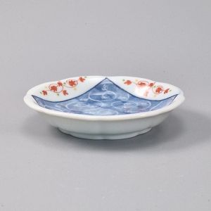 Piatto piccolo in ceramica giapponese con spirali vegetali - SHOKUBUTSU