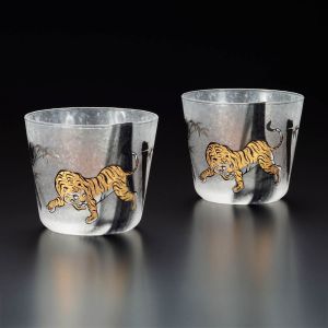 Set de 2 verres à Whisky japonais, tigre, PREMIUM TORA