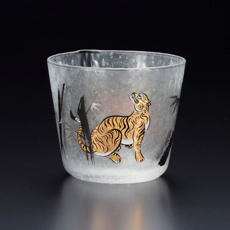 Juego de 2 vasos de whisky japonés, tigre, PREMIUM TORA