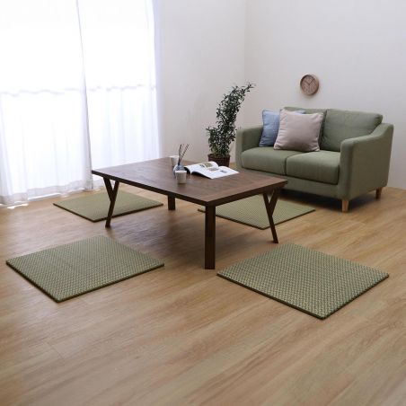 Japanese zafu cushion, flat and square, rice straw mat, 70X70cm