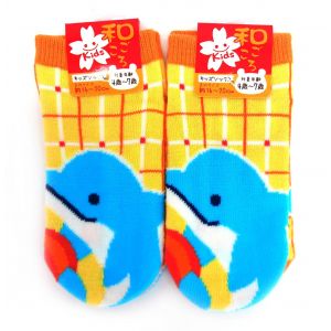 Chaussettes Enfant japonaises tabi , Dauphins, IRUKA