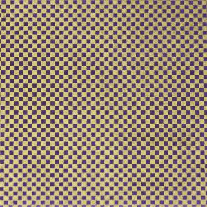 large sheet of Japanese paper, YUZEN WASHI, purple/gold, Checkered pattern