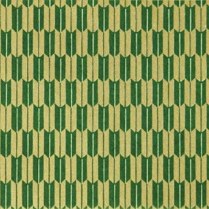 Large sheet of Japanese paper, YUZEN WASHI, green and gold, Yagasuri