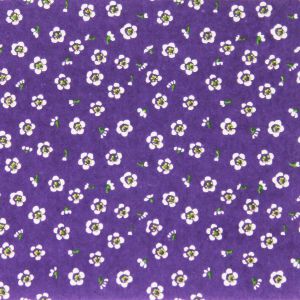 hoja grande de papel japonés, YUZEN WASHI, violeta, Kohana Komon