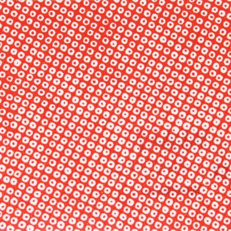 Grande feuille papier japonais, YUZEN WASHI, rouge, Kanoko Shibori