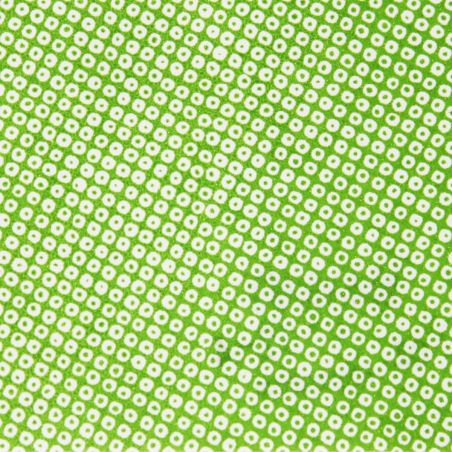 Hoja grande de papel japonés, YUZEN WASHI, verde, Kanoko Shibori