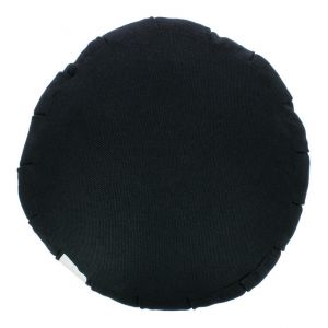 Large round black meditation cushion, ZAFU