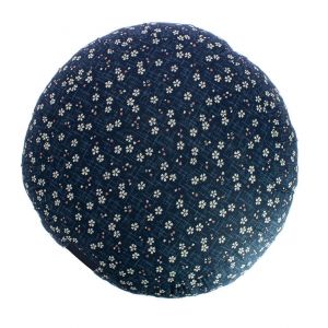 Round meditation cushion, ZAFU AO SAKURA