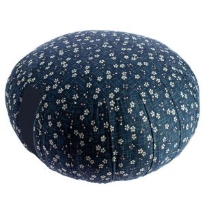 Round meditation cushion, ZAFU AO SAKURA