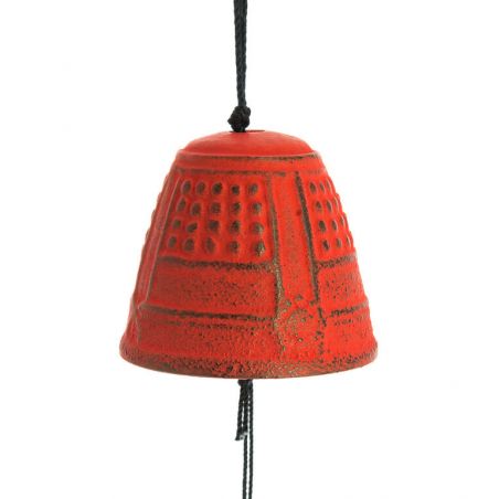 Campana a vento Feng Shui Furin Iwachu nera 4,5 cm