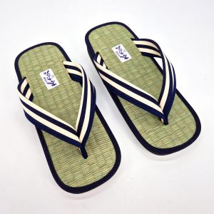 Japanische Sandalen Zori aus Reisstroh Goza, LINIEN