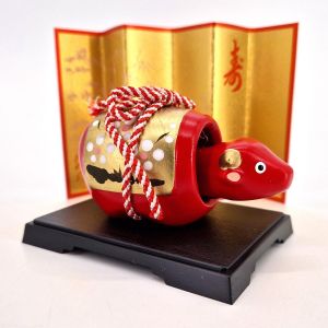 Ornement de vache rouge japonaise akabeko, AKABEKO OYAKO, 7 cm