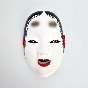 white japanese nô mask sophisticated woman ZOHONNA