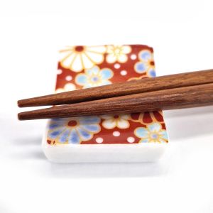 Japanese ceramic chopstick rest - Japanese flower - SAKURA