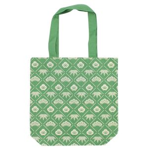 Sac tote bag 100% coton Chien Shiba et ses motifs fleurs- PATAN