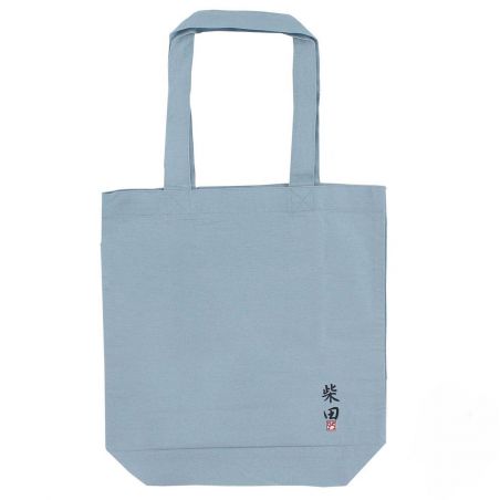 Sac tote bag 100% coton Chien Shiba attendant la promenade- NORU