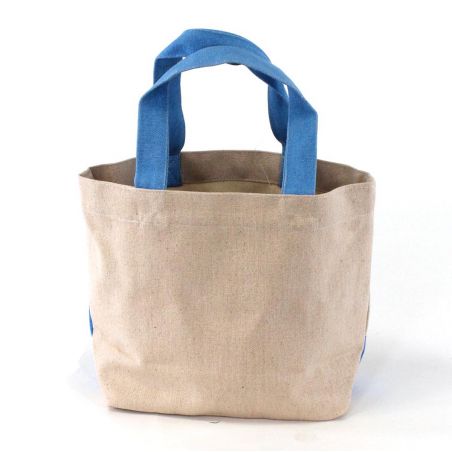 Borsa tote in cotone 100%, CANVA BAG, shiba e Fujisan