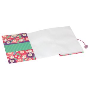 Libreta japonesa con estampado de Conejos y flores - HANA USAGI