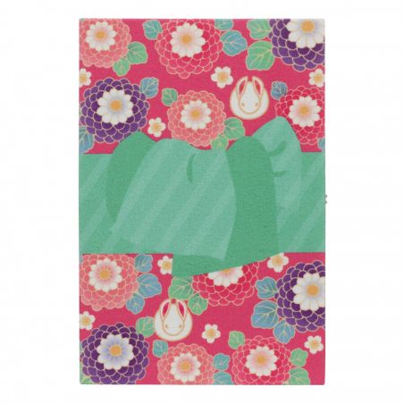 Carnet de notes japonais motif Lapin et fleurs- HANA USAGI