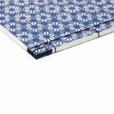 Carnet de notes japonais motif feuilles de Chanvre- ASANOHA