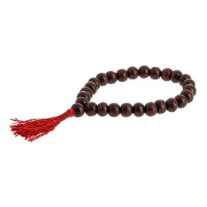 Mala-Armband aus dunklem Holz