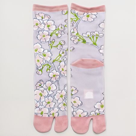 Chaussettes japonaises tabi,Shida Sakura, 23-25cm