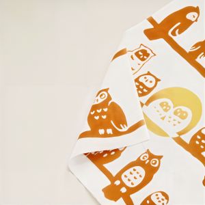 Cotton hand towel, Owl, FURUKO