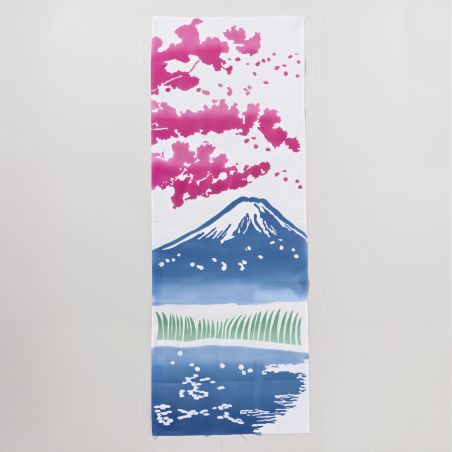 Hauptserviette aus Baumwolle, Mont Fuji und Sakura