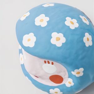 Bambola giapponese, DARUMA, blu, tulipano “compassione”, grazie