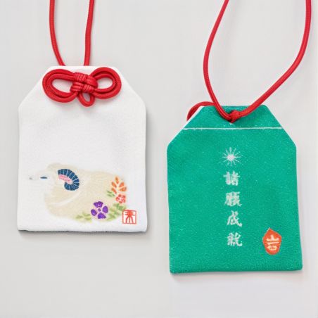 Japanisches Omamori-Amulett – chinesisches Sternzeichen der Ziege