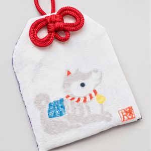 Japanisches Omamori-Amulett - Chinesisches Sternzeichen des Hundes