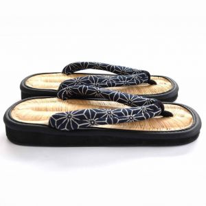 par de sandalias japonesas zori, ZORI BK, negro