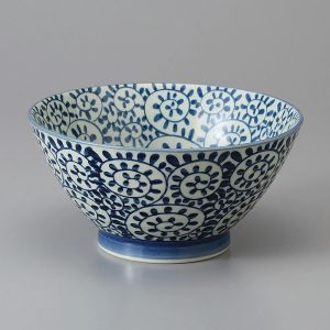 japanese noodle ramen bowl, TAKO KARAKUSA, Blue grey