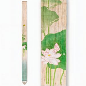 Fine Japanese hemp tapestry, lotus - HASU