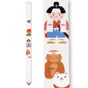 Fine Japanese hemp tapestry, MOMOTARO