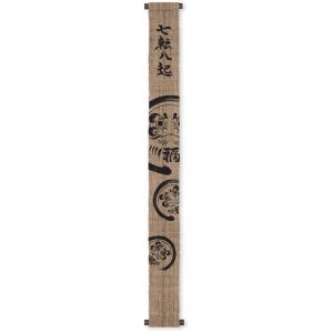 Fine Japanese hemp tapestry, DARUMA