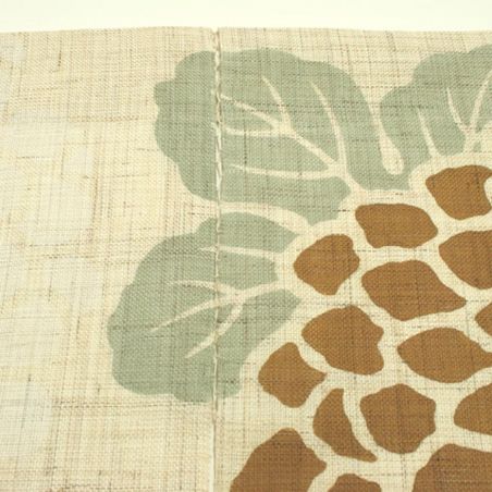 Fine Japanese hemp tapestry, chrysanthemums - KIKU